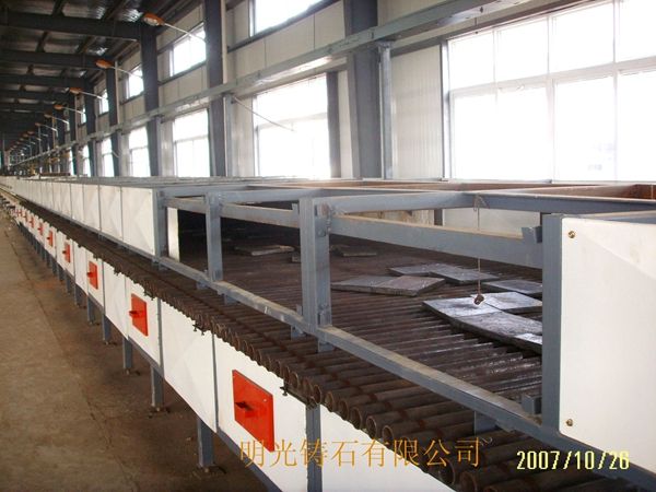 Casting stone roller kiln